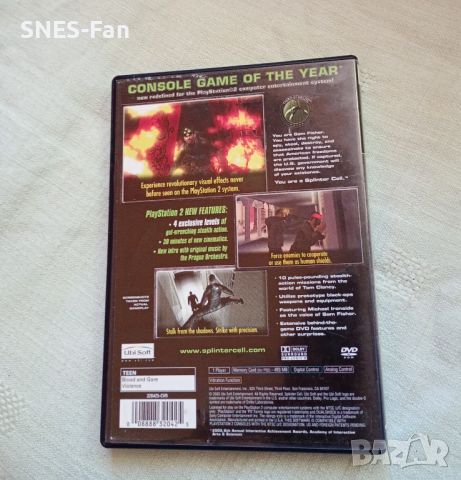 Tom Clancy's Splinter Cell PS2 NTSC U/C, снимка 3 - Игри за PlayStation - 46232077