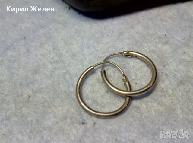 СТАРИ ФИНИ СРЕБЪРНИ ОБЕЦИ СРЕБРО 925 КЛАСИЧЕСКИ РЕТРО АРТ МОДЕЛ РЪЧНА МАЙСТОРСКА РАБОТА 47676, снимка 2 - Обеци - 49605788