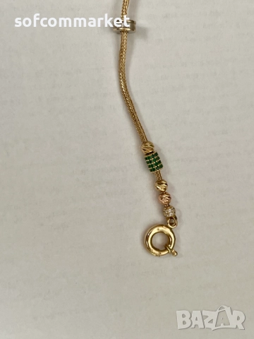 Златна гривна 14К - 5.46 гр., снимка 5 - Гривни - 52933933