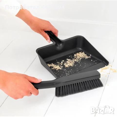 Комплект лопатка с четка за почистване Brabantia SinkSide Dark Grey, снимка 2 - Други стоки за дома - 51012981