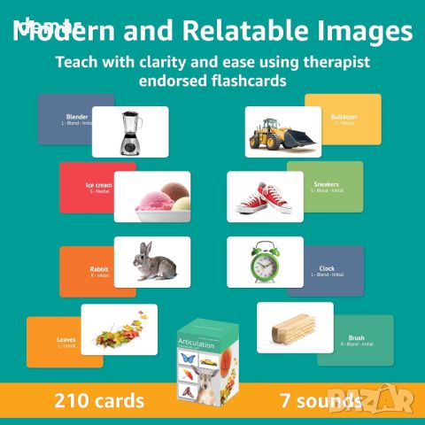 Артикулационни флаш карти, логопедични материали за деца, подходящи за аутизъм, снимка 5 - Образователни игри - 46433687