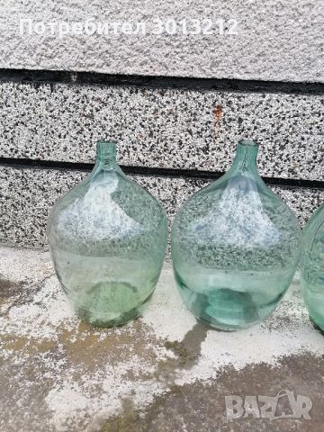 Три броя стъклени дамаджани по 25 литра., снимка 4 - Други - 46440866