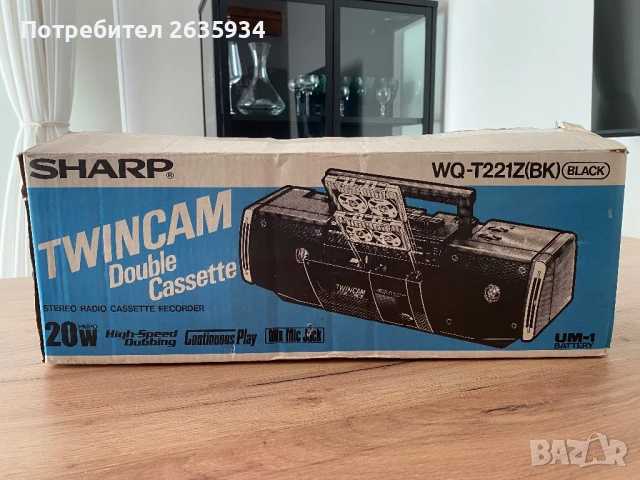 Касетофон Sharp TwinCam - нов в кашон