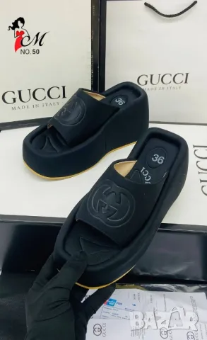 чехли на платформа gucci , снимка 1 - Чехли - 48944017