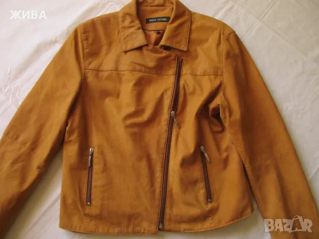 ЕСТЕСТВЕНА КОЖА на BROCH LEATHER дамско кожено яке, снимка 2 - Якета - 49661855