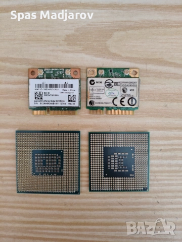 Части за лаптоп - камера, вентилатор, капак, процесор, мрежова карта, клавиатура