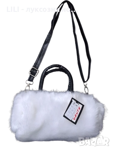 Космата дамска чанта , снимка 3 - Чанти - 52576601