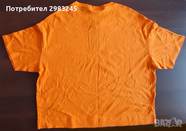 Оранжева тениска с къси ръкави , снимка 2 - Тениски - 45491520