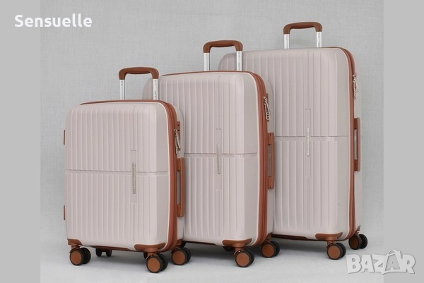 Комплект от 3 куфара - Полипропилен, снимка 3 - Куфари - 52586007