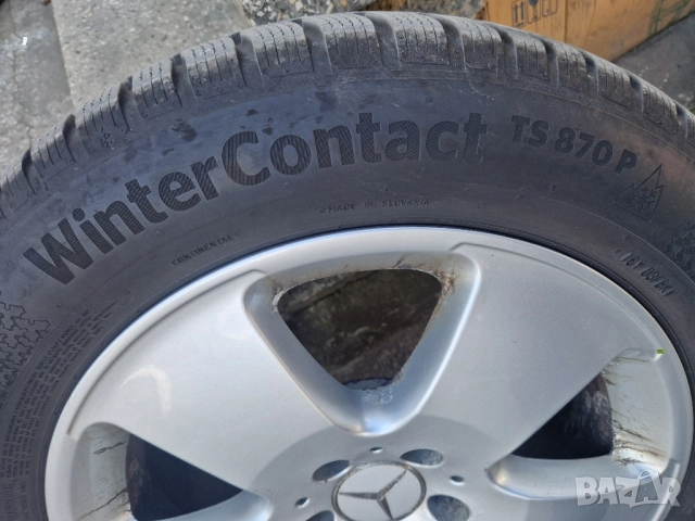 Алуминиеви джанти+зимни  гуми 17'' Mercedes, снимка 8 - Гуми и джанти - 52569137