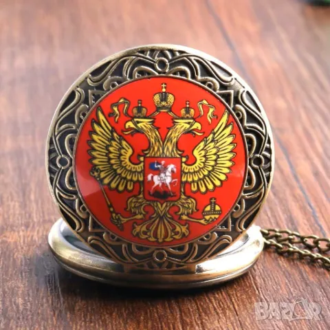 Нов часовник с герба на Русия двуглавия орел Свети Георги Петър Велики Путин, снимка 4 - Колекции - 50011133