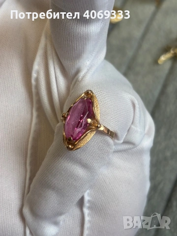 Уникален златен руски пръстен 4.8 гр 14 карата