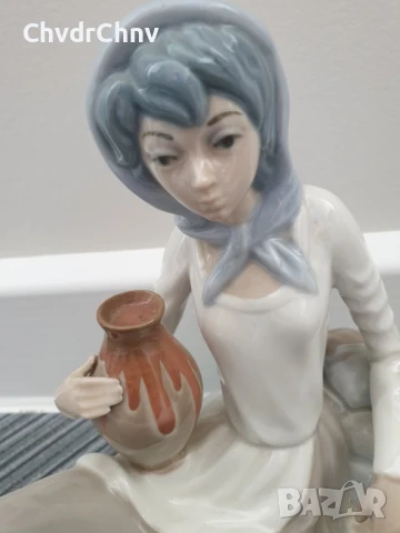 Lladro CASADES статуетка 22см/голяма ЛАДРО КАСАДЕС испанска порцеланова фигура-композиция, снимка 4 - Статуетки - 51219556