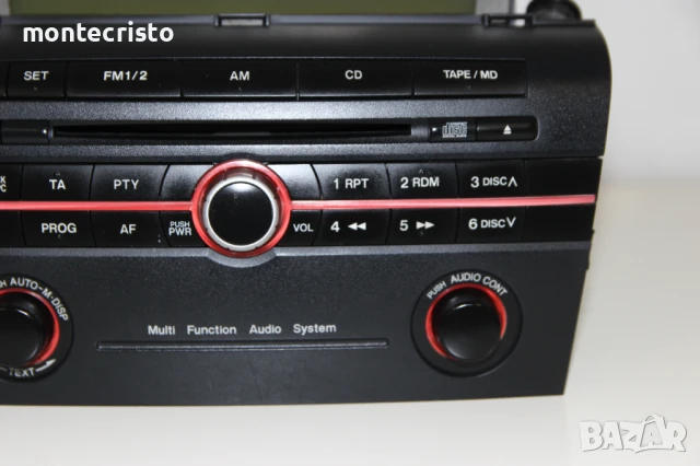 CD RADIO Mazda 3 BK (2003-2009г.) BP4L66950A / BP4L 66 950A / 14789910 касетофон плеър, снимка 5 - Аксесоари и консумативи - 51151004