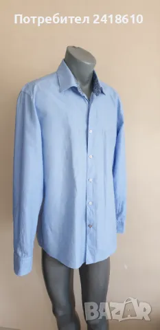 Hugo Boss Len / Organic Cotton  Slim Fit Mens Size 42 - L - 16 /1/2 НОВО! ОРИГИНАЛ! Мъжка Риза!, снимка 5 - Ризи - 50436194