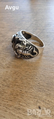 Сребърен пръстен , снимка 2 - Пръстени - 53745711