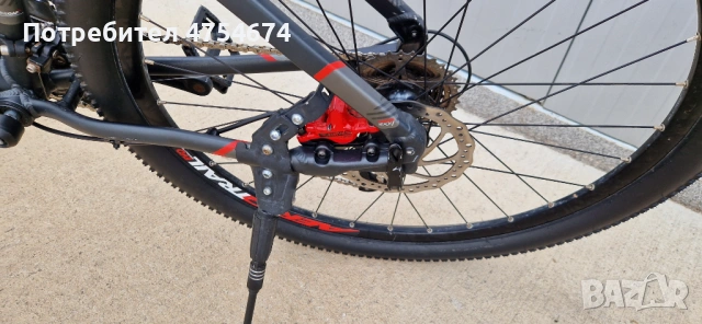 Алуминиев велосипед B"Twin Rockrider колело 27.5, снимка 11 - Велосипеди - 53725074