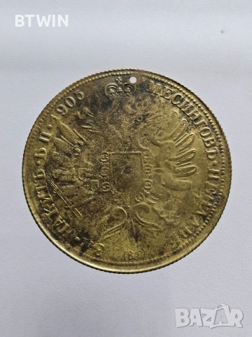 Стар юбилеен пендар „Александър II – Цар Освободител“, 1905 г., снимка 2 - Нумизматика и бонистика - 54019651