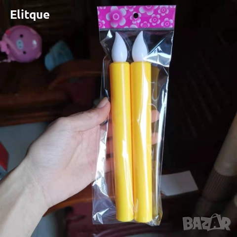 Комплект от 2 броя Led настолни свещи на батерии , снимка 5 - Други стоки за дома - 52903716