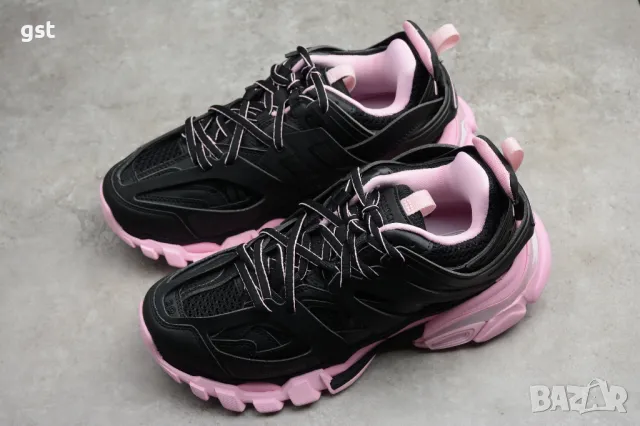 Уникални Редки Balenciaga Track 3.0 Black 🖤💜 Pink Version маратонки кецове мъжки дамски Дизайнерск, снимка 7 - Маратонки - 50387336