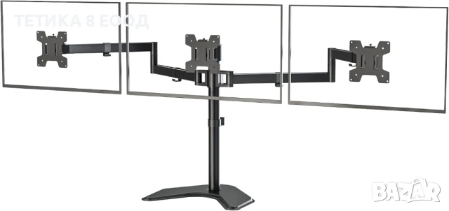 Стойка за 3 монитора, троен LCD монитор, от 13 до 27 инча, снимка 1