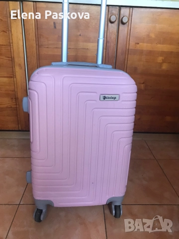 куфар карета с шифър 4 колелца и телескопна дръжка