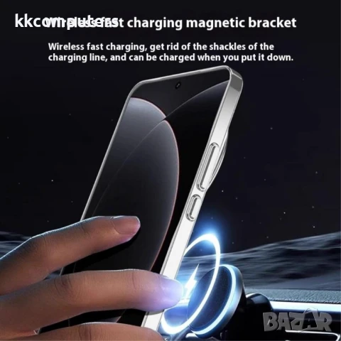 Удароустойчив Калъф с Магнит, Стойка и Скрийн Протектор за Xiaomi 15 Ultra – Черен, Сребрист, Прозра, снимка 6 - Калъфи, кейсове - 50780888