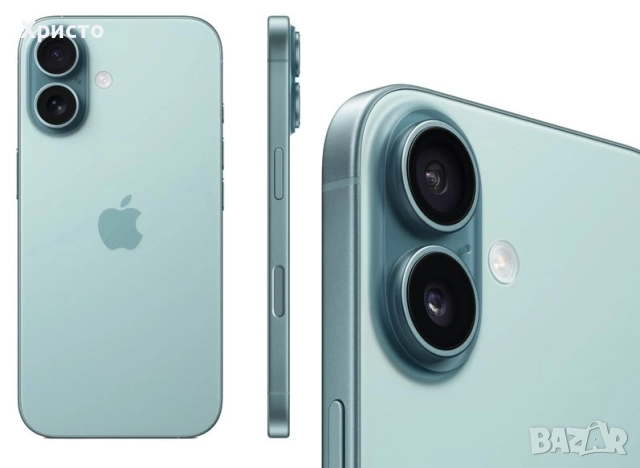 НОВ!!! Apple iPhone 16, 128GB, 5G, Teal + подарък оригинален адаптер Apple, снимка 4 - Apple iPhone - 52770532