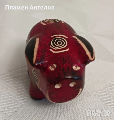 Автентична фигурка "Прасенце" от африкански сапунен камък. Ръчна изработка. , снимка 10 - Антикварни и старинни предмети - 54260716