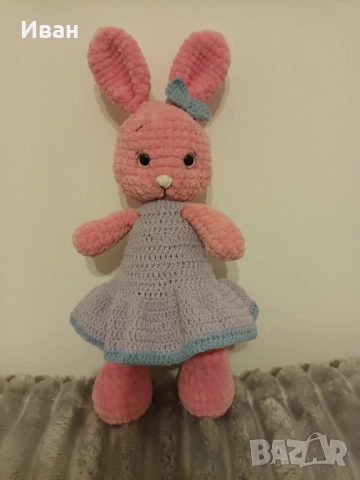 Плюшено зайче, снимка 2 - Плюшени играчки - 52724054
