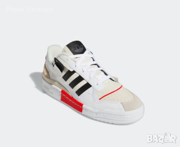 adidas Forum Exhibit Low "White Vivid Red" GZ0937, снимка 7 - Маратонки - 45769812