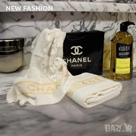 Памучни Хавлии -2бр с Кутия ✨ CHANEL , снимка 13 - Хавлиени кърпи - 51169549
