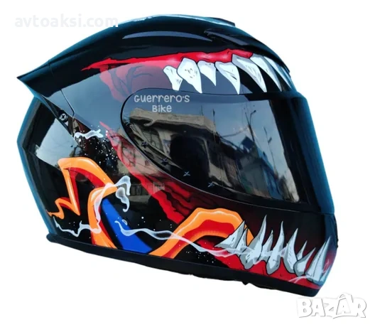 Каска Мотор Шлем Лукс -908-1, снимка 3 - Аксесоари и консумативи - 54089970