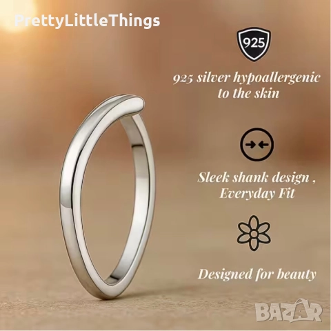 Сребърен пръстен проба 925, снимка 3 - Пръстени - 52247408