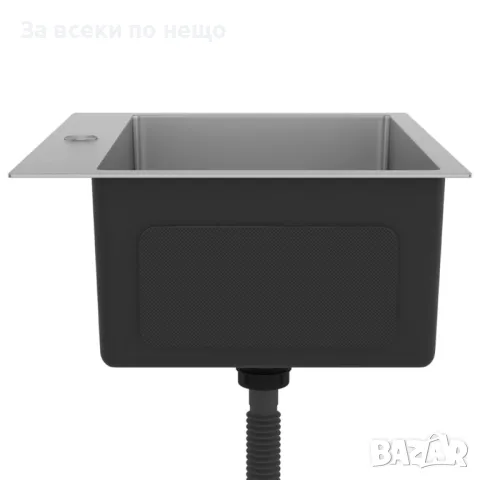 Ръчно изработена кухненска мивка с отвор за смесител, инокс Код P314, снимка 4 - Мивки - 49788695