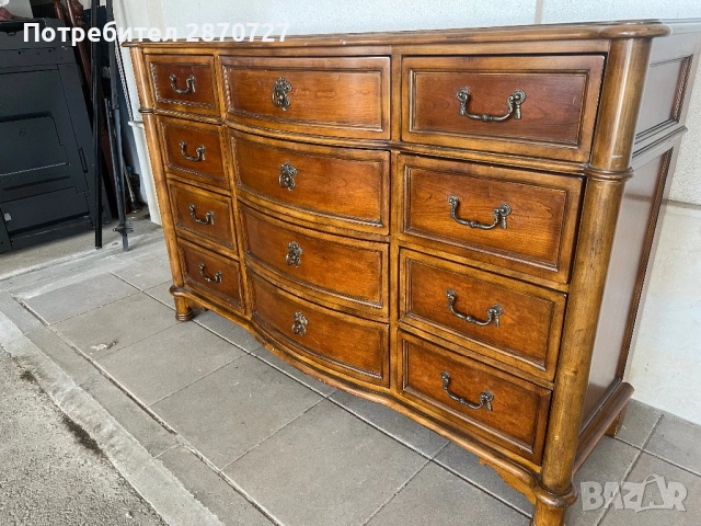 Скрин от масив златен дъб DREXEL HERITAGE, снимка 2 - Скринове - 54263377