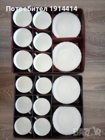 Луксозни сервизи за чай и кафе костен порцелан, снимка 1