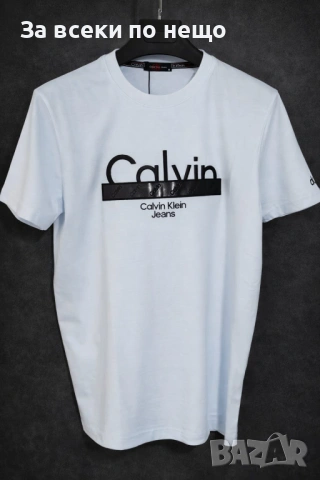 Calvin Klein Мъжка Тениска👕Мъжка Блуза С Къс Ръкав - Различни Цветове Код Urban21, снимка 2 - Тениски - 53667398