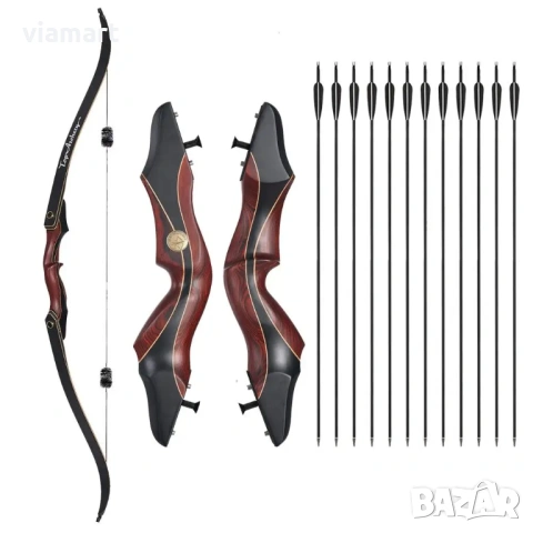 Традиционен рекърв лък Toparchery Takedown 60", Сила на опън 40 lbs, снимка 7 - Лъкове и арбалети - 53692849