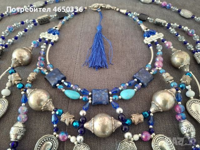Много голямо етно колие за тяло, уникат, снимка 5 - Колиета, медальони, синджири - 52523756