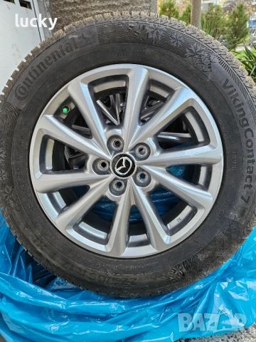 Гуми Continental Viking Contact 7 и джанти 17 5х114.3 Mazda, снимка 5 - Гуми и джанти - 52393286