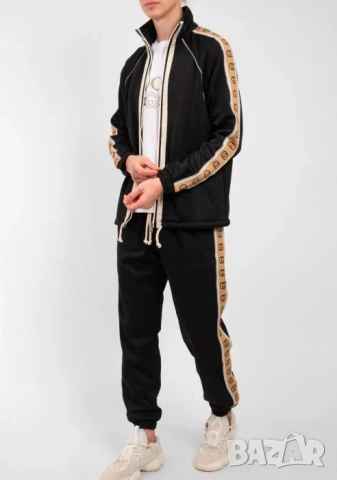 Gucci памучен комплект с лого на райета /спортен комплект / анцунг / суитчър /джърси размер S-М, снимка 2 - Спортни дрехи, екипи - 53851969