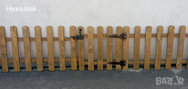 Декоративна дървена ограда за двор градина заведение детска площадка , дървени огради оградки