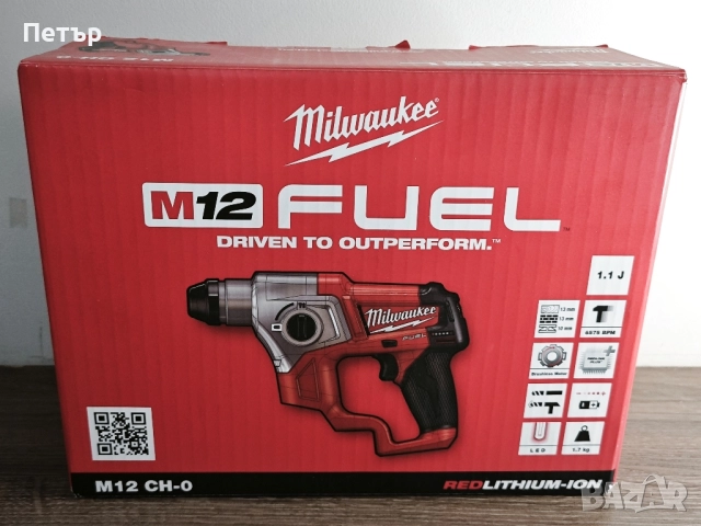 Milwaukee m12 безчетков перфоратор