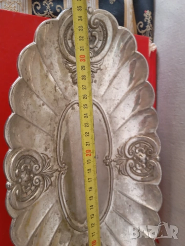 посребрена фруктиера,купа арт деко, снимка 2 - Други ценни предмети - 54252539