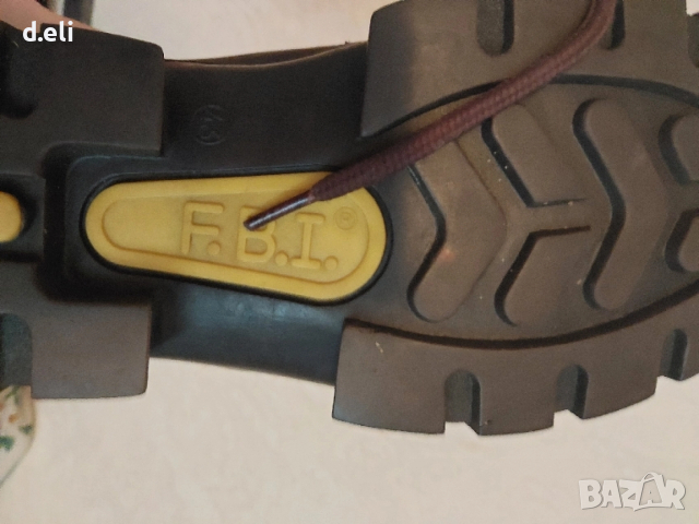 F.B.I. 🇺🇸 Size 42 100% Кожа Жестоки обувки. Туризъм, снимка 7 - Мъжки боти - 52774785