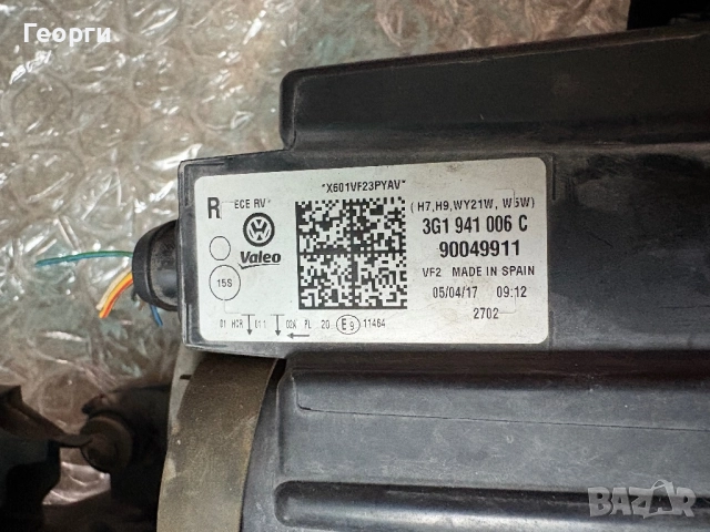 Десен фар за Passat B8 , снимка 5 - Части - 51491724