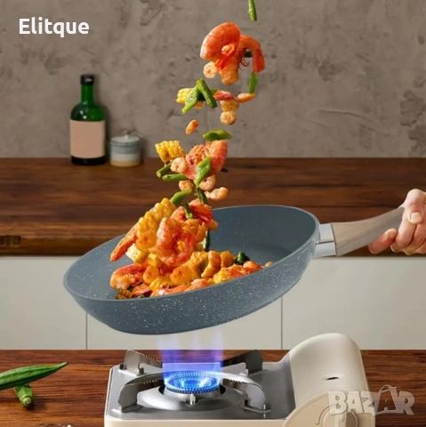 Тиган с многослойно незалепващо покритие, снимка 11 - Съдове за готвене - 52901445