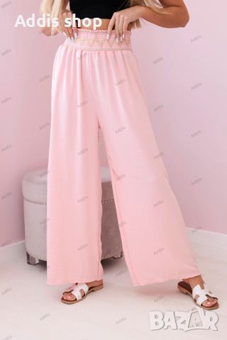 Дамски панталон с широк ластик на талията, 3цвята , снимка 2 - Панталони - 45915056