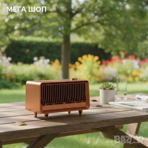 Bluetooth радио колонка AS25, 2x5W, 1800mAh – мощен звук и винтидж дизайн